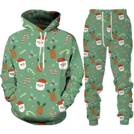 Christmas Series Hooded Sweatshirt And Sweatpants FRANTZDOL STORE