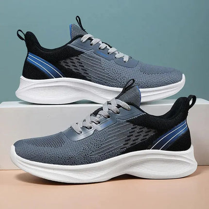 Men's Cushioned Running Shoes, Non-slip Comfortable Breathable Lightweight Knit Sports Sneakers - Premium  from FRANTZDOL STORE  - Just $50! Shop now at FRANTZDOL STORE 