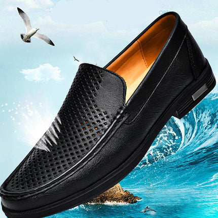 Hollow-out Casual Shoes Soft Bottom Breathable One Pedal HEBDO STORE