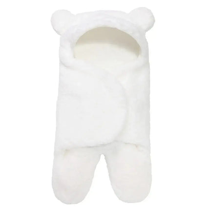 Lamb Plush Sleeping Bag Newborn Baby Swaddling Quilt - Image #9