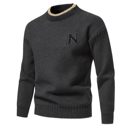 Trendy Leisure Warm Knitted Bottoming Shirt Youth Sweater HEBDO STORE