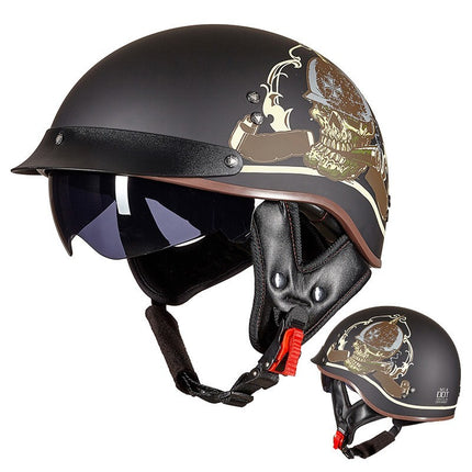 Retro Motorcycle Breathable Helmet HEBDO STORE