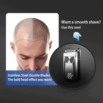 Electric Razor Electric Shaver Rechargeable Shaving Machine For Men Shaver Beard Razor Wet-Dry Use Beard Trimmer Hair Trimmer - Premium  from FRANTZDOL STORE  - Just $34.99! Shop now at FRANTZDOL STORE 