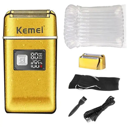 Kemei Tx8 Metal Housing Rechargeable Electric Shaver For Men Hair Beard Electric Razor Bald Head Shaving Machine Professional - Premium  from FRANTZDOL STORE  - Just $49! Shop now at FRANTZDOL STORE 