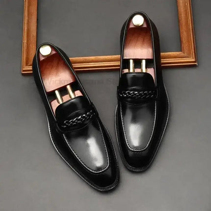 Luxury Men's Italy Loafers Genuine Leather Male Casual Office Business Dress Shoes For Men Fashion Party Wedding Formal Footwear - Premium  from FRANTZDOL STORE  - Just $135! Shop now at FRANTZDOL STORE 