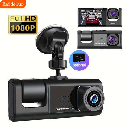 1080P HD Dual Camera Baideluo Car Camera With 2" IPS Screen, IR Night Vision, Loop Recording HEBDO