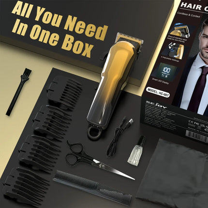 Professional Hair Clipper, Cordless Barber Hair HEBDO STORE