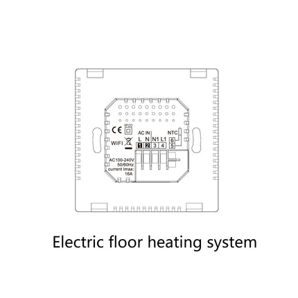 Remote Control Programmable Hydropower Floor Heating Thermostat HEBDO STORE