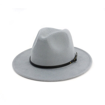 Automne et Hiver Laine Chapeau De Fedora De Mode Femme En Laine chapeau haut-de-forme Noir Chapeau Rouge Fedora Hommes L'église Panama Sombrero Chapeau HEBDO STORE