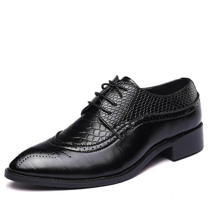 new spring men flats lace up male business oxfords men leather shoes HEBDO STORE