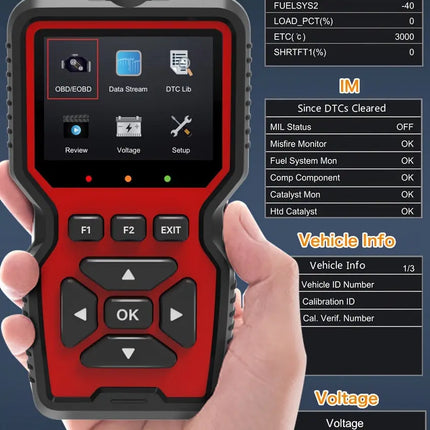 Car Full OBD2/EOBD Code Reader Scanner Automotive Professional OBDII Diagnostic Tools Car Diagnostic HEBDO