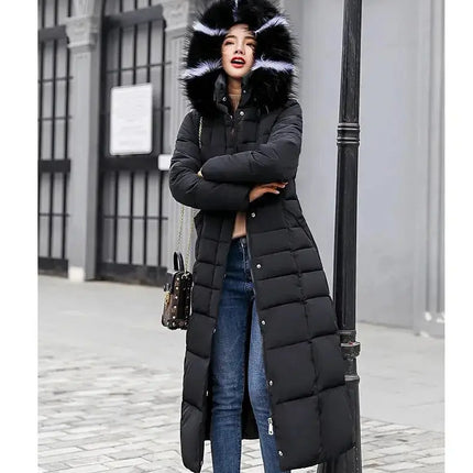 long Parkas korean style fashion quilted jacket women winter outfits 2023 Thicken Warm Long Coat Clothing Hooded Autumn Clothes - Premium  from FRANTZDOL STORE  - Just $80! Shop now at FRANTZDOL STORE 