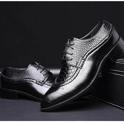 new spring men flats lace up male business oxfords men leather shoes HEBDO STORE