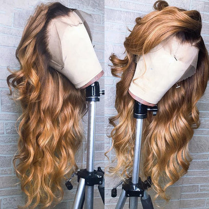 Ombre Lace Front Human Hair Wigs Remy Colorful HEBDO STORE