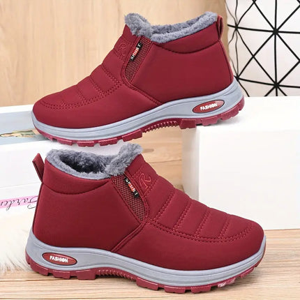 Women'S Thickened Fleece Shoes And Boots for Casual Wear. HEBDO