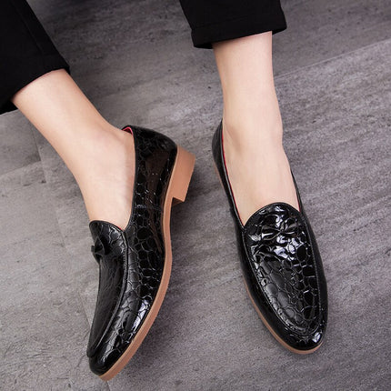 Tassel Men's Fashion Hong Kong Style Small Leather Shoes HEBDO STORE