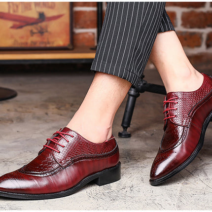 new spring men flats lace up male business oxfords men leather shoes HEBDO STORE