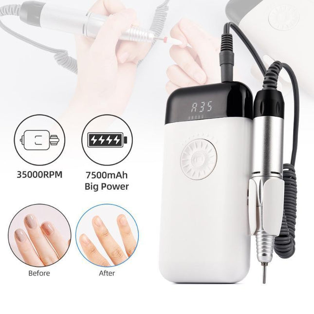 Salon Portable Manicure Drill Pedicure Drill Professional Nail Drill Machine HEBDO STORE