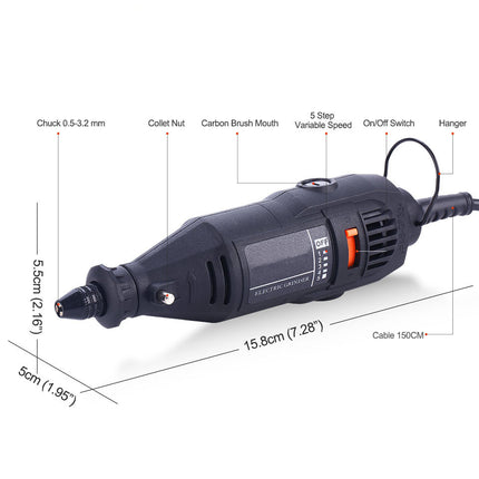 Electric Tools Mini Drill Bit Rotary Grinder Polishing Tool Set HEBDO STORE