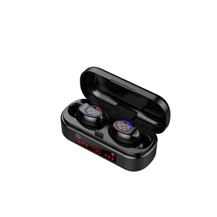 M7 Button Bluetooth Headset Digital Display Bluetooth Headset Binaural Bluetooth Headset With Charging Compartment Bluetooth Headset HEBDO STORE