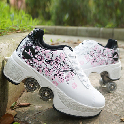 Breathable Childrens Heelys Single And Double Roller Skates HEBDO STORE