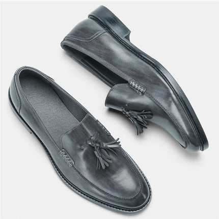 Men Casual Shoes Leather Loafers Business Dress Formal Shoes HEBDO STORE