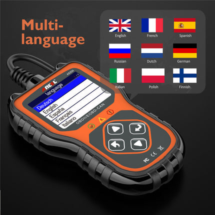 Ancel As200 Obd2 Scanner Voiture Outil De Diagnostic Moteur Équipement de Test À L'étranger Version Multilingue HEBDO STORE