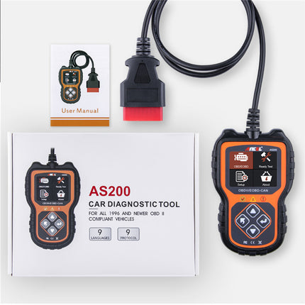 Ancel As200 Obd2 Scanner Voiture Outil De Diagnostic Moteur Équipement de Test À L'étranger Version Multilingue HEBDO STORE