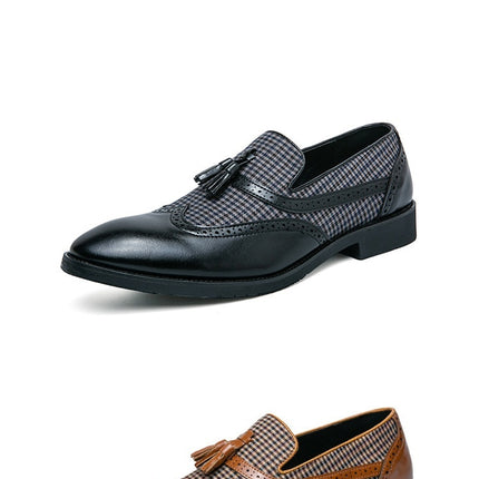 Men's British-style Business Casual Leather Shoes HEBDO STORE