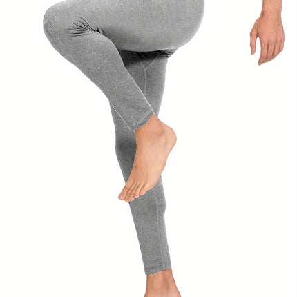 2-Pack ARUNOW Men'S Thermal Fleece-Lined Leggings HEBDO