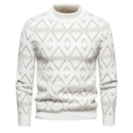 Men's Round Neck Pullover Thick Sweater FRANTZDOL STORE