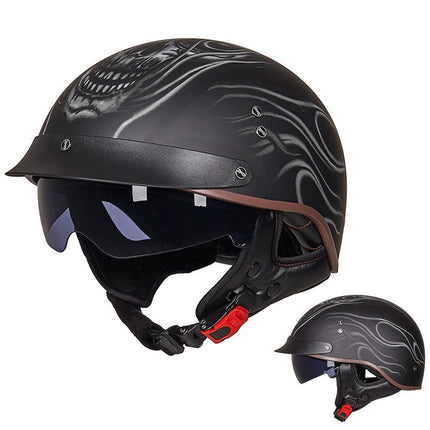 Retro Motorcycle Breathable Helmet HEBDO STORE