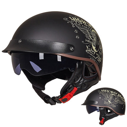 Retro Motorcycle Breathable Helmet HEBDO STORE