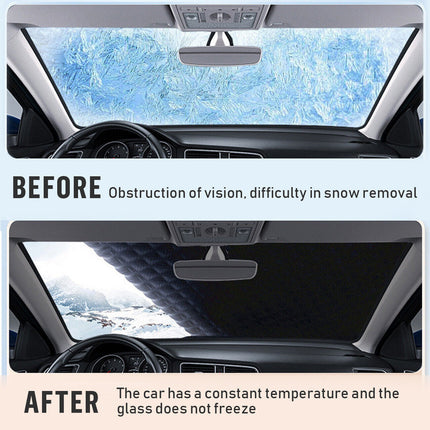 4 Layers Magnetic Car Windscreen Cover Winter Ice Frost Snow Protector Sunshade HEBDO STORE