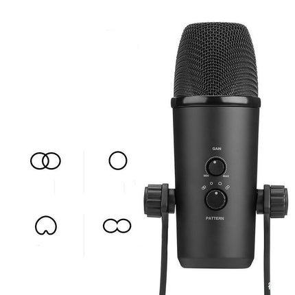 Condenser Microphone Eat Broadcast  Recording Built-in Sound Card HEBDO STORE