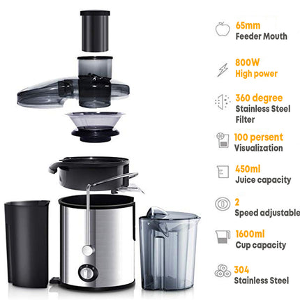 800W Electric juicer HEBDO STORE