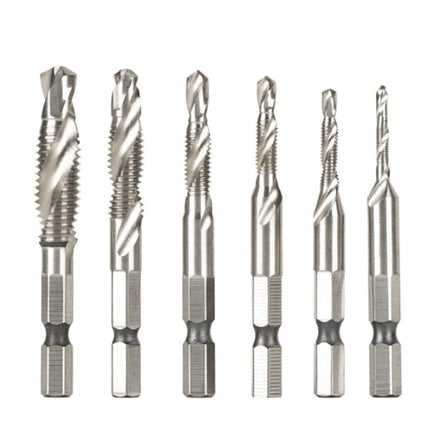 Wind batch hex shank twist drill bit titanium plated 6.35 handle 10PC/13PC set / high speed steel HEBDO STORE