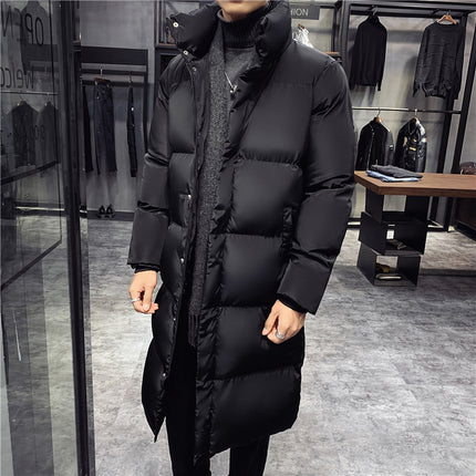 Men's Casual Thick Standing Collar Cotton Jacket HEBDO STORE