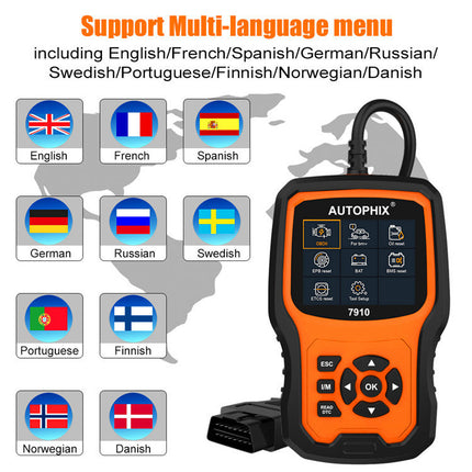 Outil de diagnostic système complet 7910 Autophix BMW Read Scan de panne OBDII HEBDO STORE