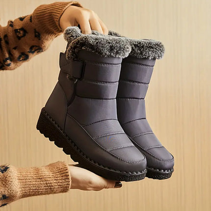 Women's Winter Fleece Snow Boots HEBDO