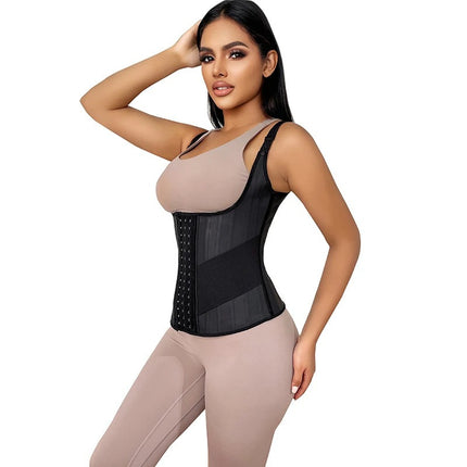 Glossy 25 Steel Rib Rubber Body Shaping Vest HEBDO STORE