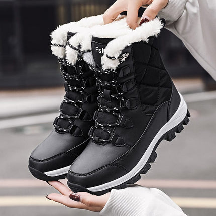 Women's Fashion Casual High-top Snow Boots HEBDO STORE