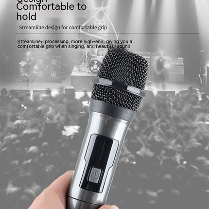 Household Wireless One-drag Two Moving Coil Microphone HEBDO STORE