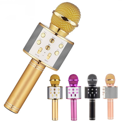 Microphone sans fil Portable Bluetooth Mini Accueil Ktv Pour Jouer de La Musique Chant Haut-Parleur Lecteur HEBDO STORE