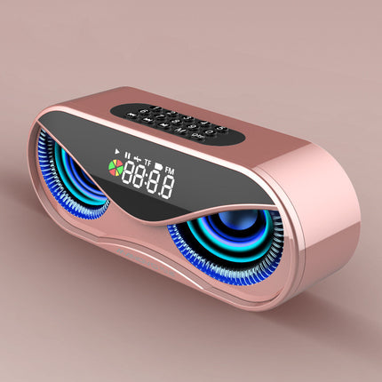 Colorful lights, dual speakers, digital buttons, song, Bluetooth speaker HEBDO STORE