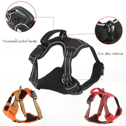 Dog Harness No Pull Breathable Reflective Pet Harness Vest HEBDO