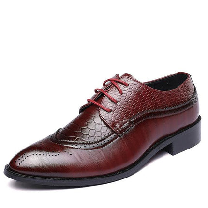 new spring men flats lace up male business oxfords men leather shoes HEBDO STORE