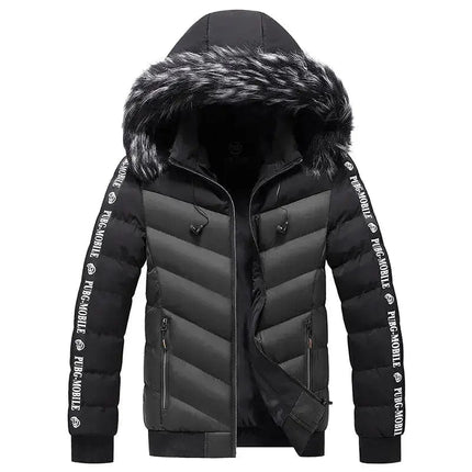 Winter Warm Jacket Men Parkas Fur Collar Hooded Thick Warm Cotton Outwear Male Windbreaker Brand Casual High-Quality Men Coat - Premium  from FRANTZDOL STORE  - Just $95! Shop now at FRANTZDOL STORE 