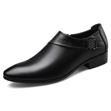 Slip-on Leather Shoes Men's Formal Shoes HEBDO STORE