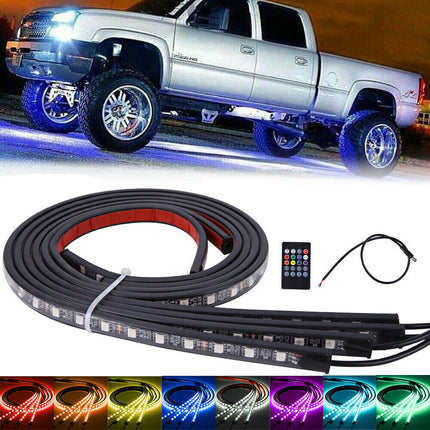 Car Underglow Light Flexible Strip LED Underbody Lights Remote APP Control Car Led Neon Light RGB Decorative Atmosphere Lamp HEBDO STORE